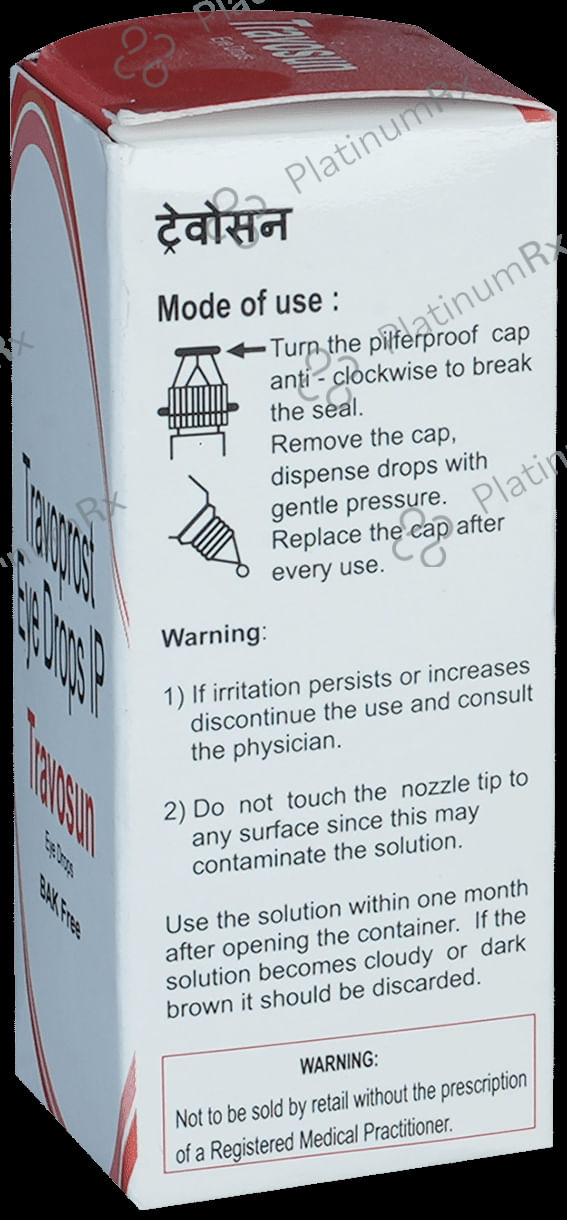 Travosun Eye Drop BAK Free 3ml