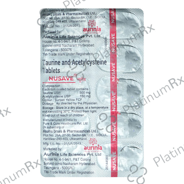Nusave 500mg/150mg Tablet 10s