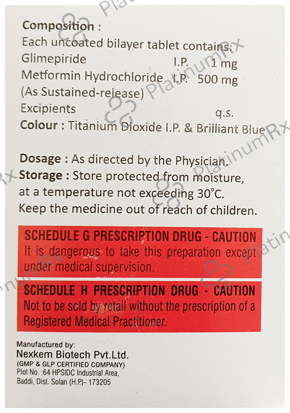 Glyphase M1 Tablet SR 10s