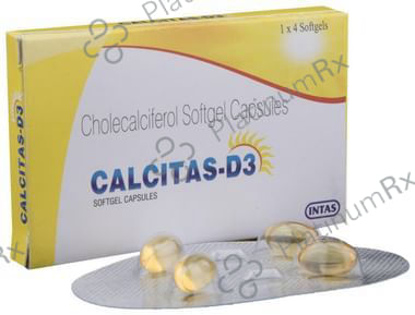 Calcitas D3 Soft Gelatin Capsule 4s
