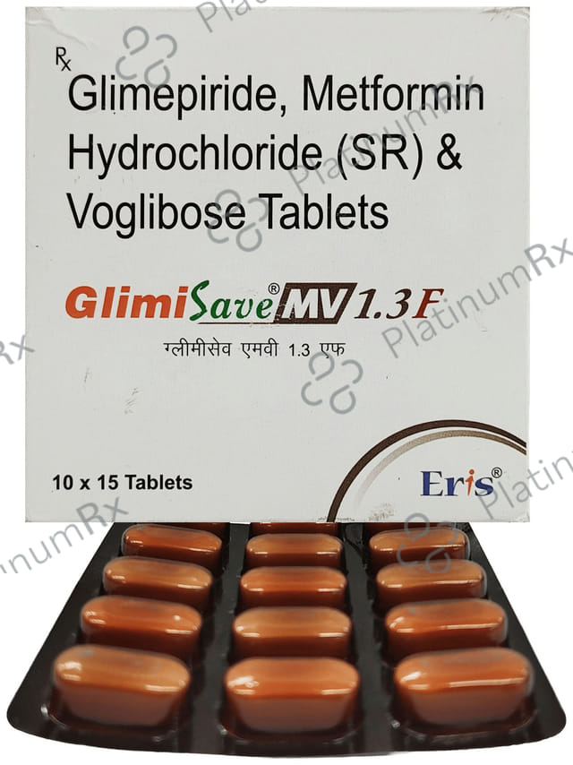 Glimisave MV 1/1000/0.3mg Tablet SR 15s