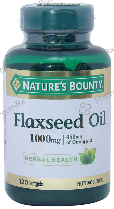 Nature's Bounty Flaxseed Oil 1000mg Softgel