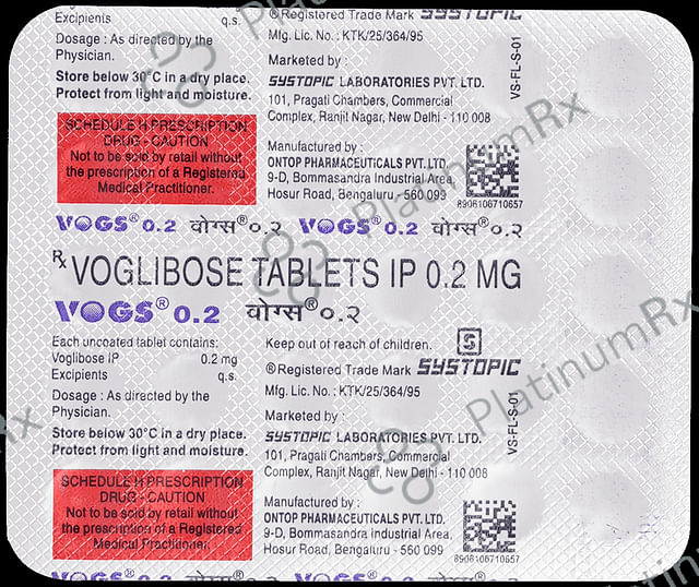 Vogs 0.2mg Tablet 30s