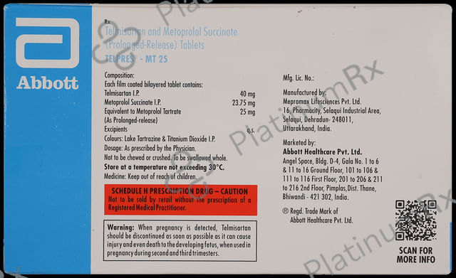 Telpres MT 25/40mg Tablet PR 15s