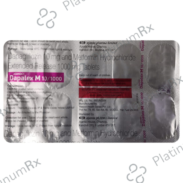 Dapalex M 10/1000 Tablet ER