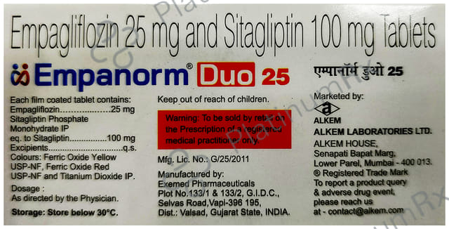 Empanorm Duo 25mg Tablet 10s