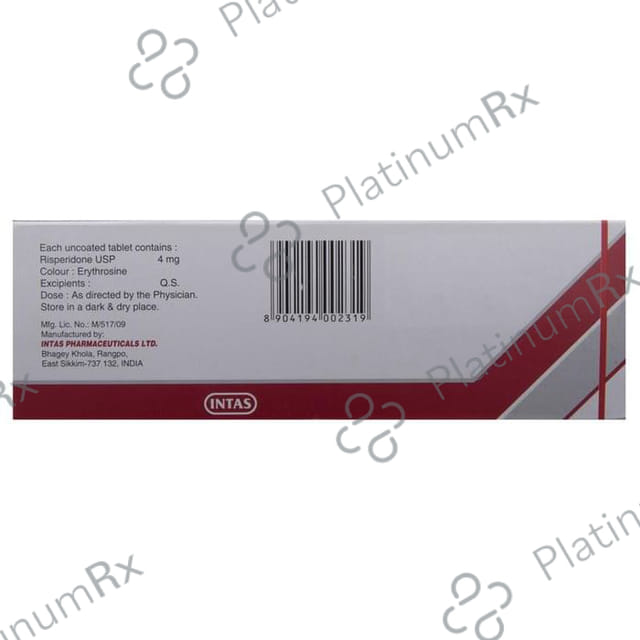 Risdone 4mg Tablet 10s