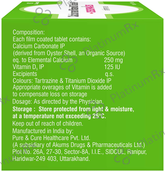 Ossopan 250mg/125IU Tablet 15s