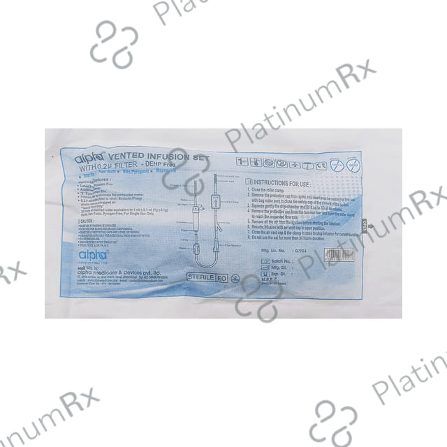 Alpha Vented Infusion Set 1s