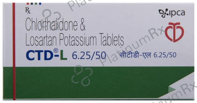 CTD L 6.25/50 Tablet 10s