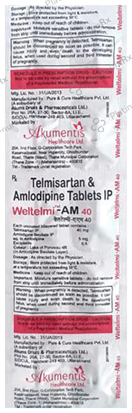 Weltelmi-AM 40mg Tablet