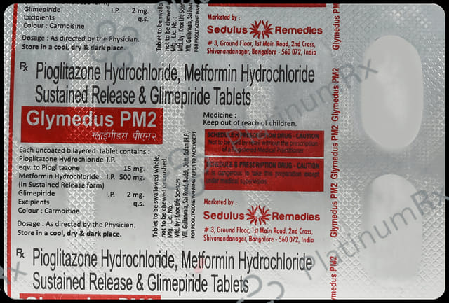 Glymedus PM 2/500/15mg Tablet 10s