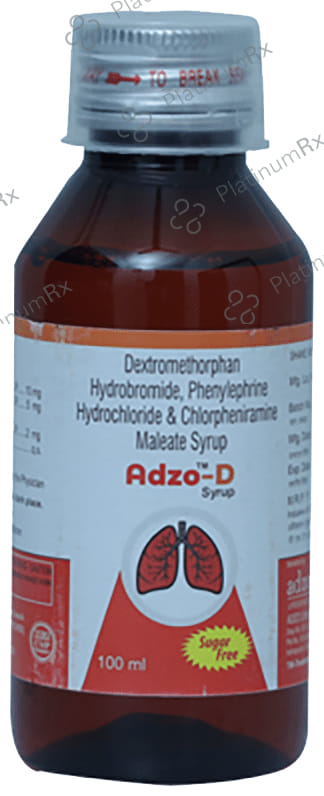 Adzo D Sugar Free Syrup 100ml