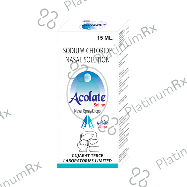 Acolate Saline Nasal Drops 15ml