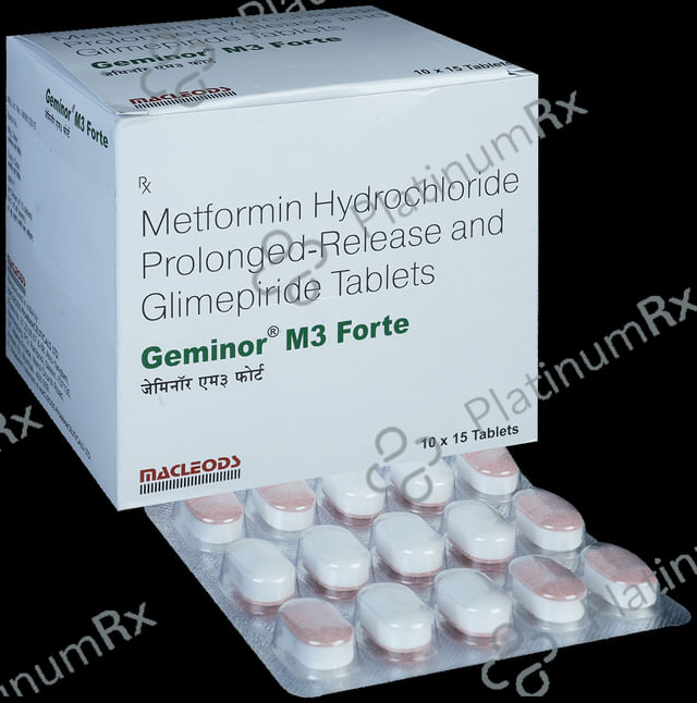 Geminor M 3 Forte 3/1000mg Tablet PR 15s
