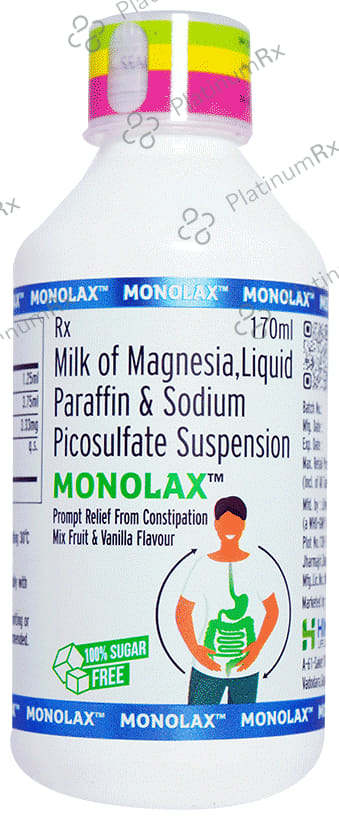 Monolax Oral Suspension Mix Fruit & Vanilla Sugar Free