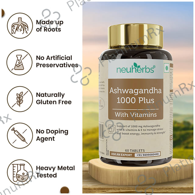Neuherbs Ashwagandha 1000 Plus Tablet