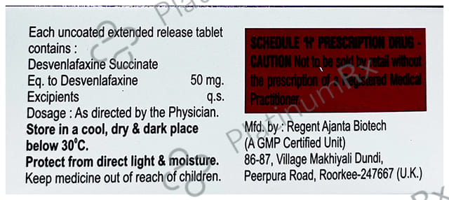 Defax 50mg Tablet ER 10s