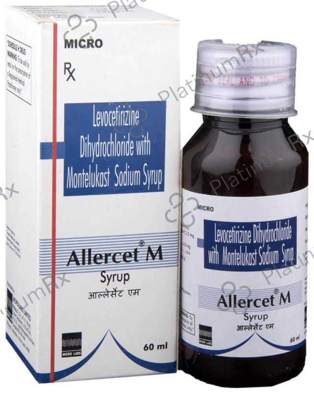 Allercet M 2.5/4mg Syrup 60ml