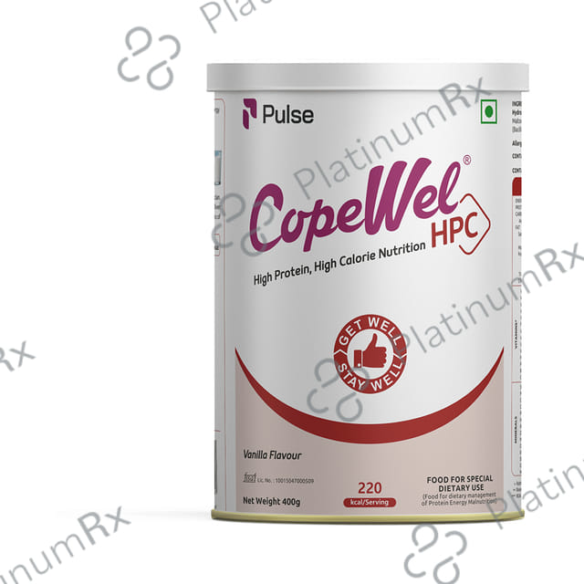 Pulse CopeWel HPC for High Protein & High Calorie Nutrition Vanilla Flavour Powder 400gm