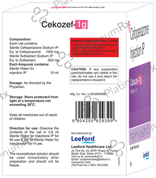 Cekozef 1gm Injection 1s