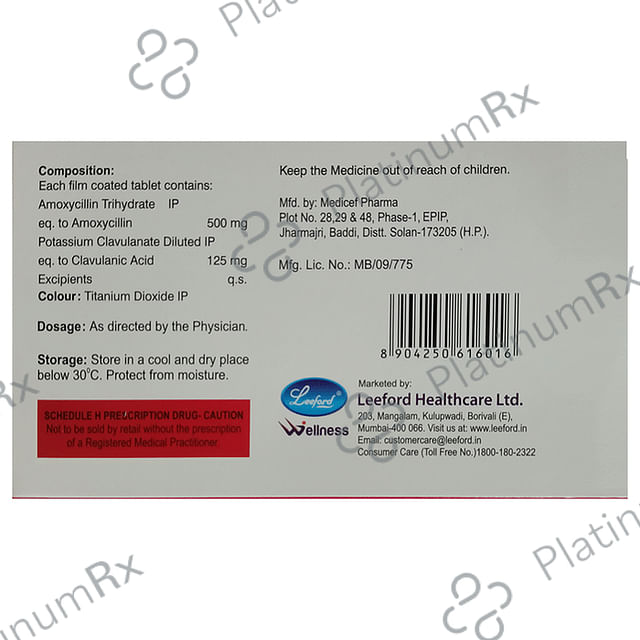 Evoxil CV 625 Tablet