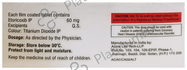 Acmoxia 60mg Tablet 10s