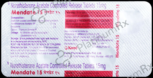 Mendate 15 Tablet CR