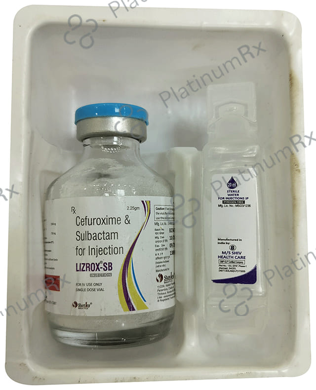 Lizrox SB 1500/750mg Injection 1s
