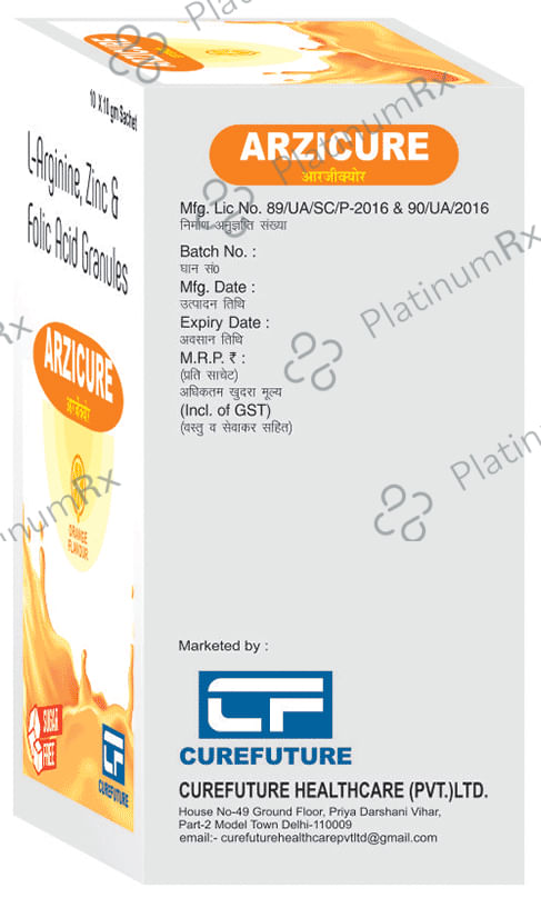 Arzicure Sugar Free Orange Sachet