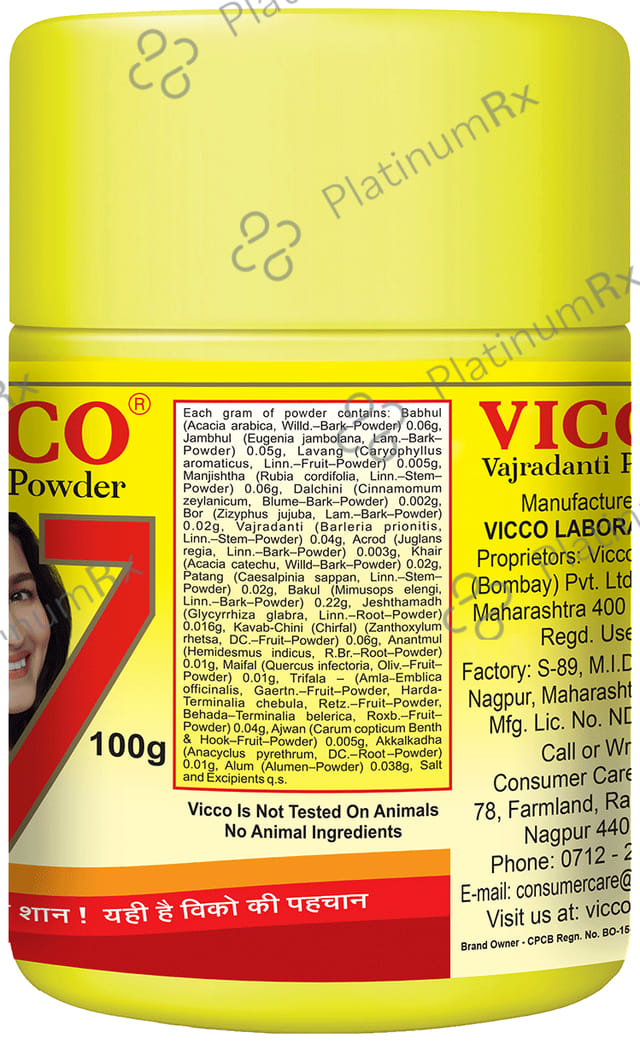 Vicco Vajradanti Tooth Powder 100gm