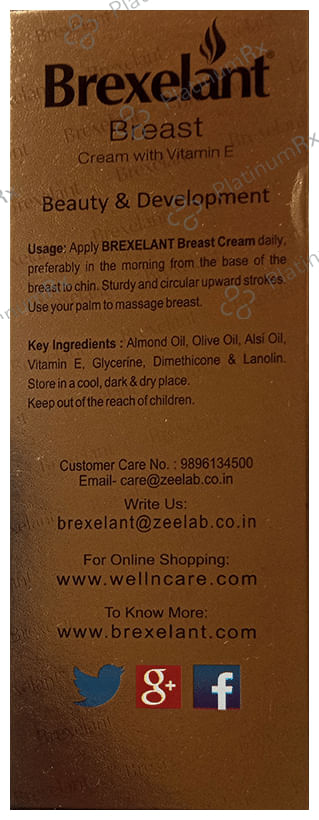 Brexelant Cream with Vitamin E (60gm Each) 3 Tubes