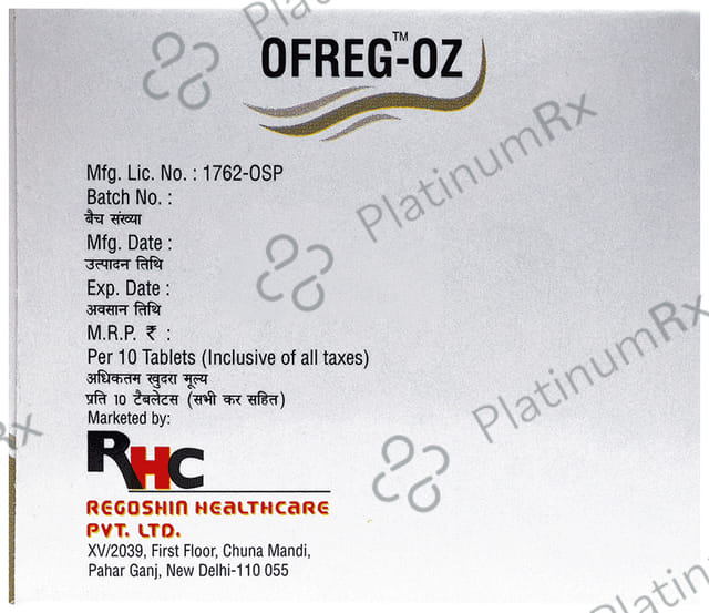Ofreg OZ 200/500mg Tablet 10s