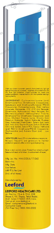 Leeford Sunshade Ultra Block Sunscreen SPF 50 Lotion 50ml