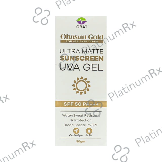 Obat Obasun Gold Sunscreen SPF 50 PA+++ Lotion 50gm