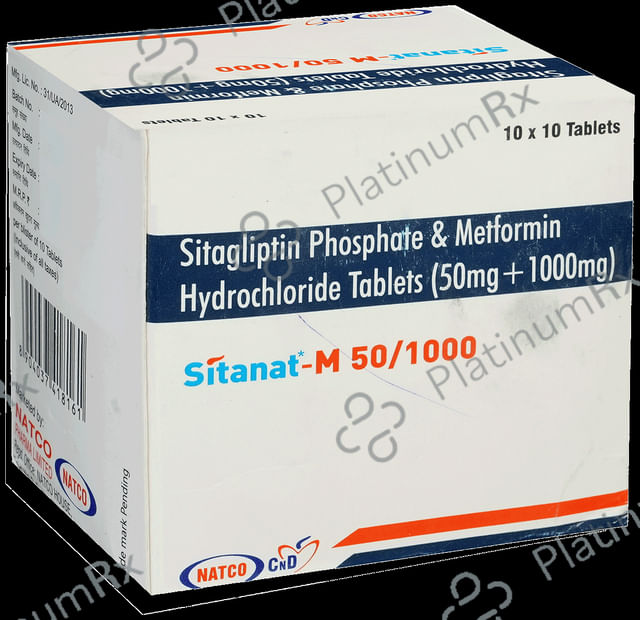 Sitanat M 50mg/1000mg Tablet