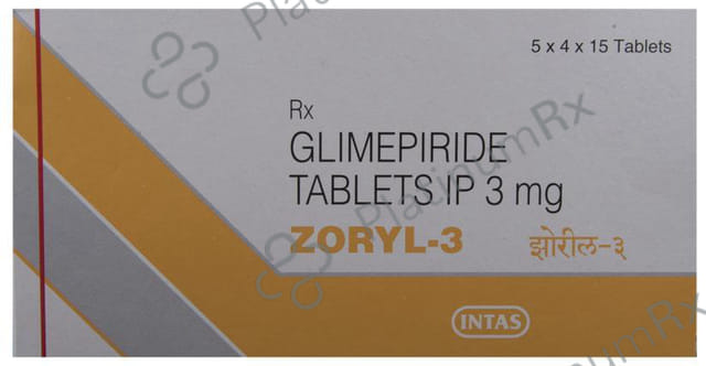 Zoryl 3mg Tablet 15s