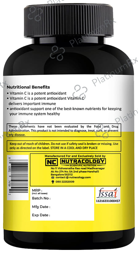 Nutracology Vitamin C 1000mg Bioflavonoids Tablet 60s