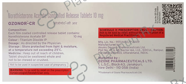 Ozonor Cr 10mg Tablet 10s