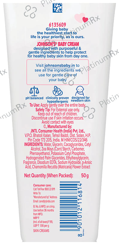 Johnson's Baby Cream 50gm