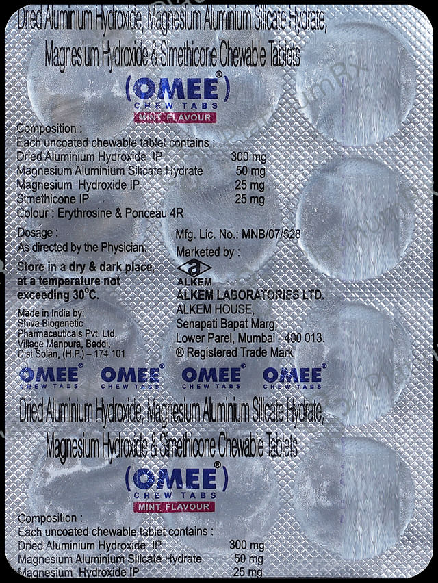 Omee Mint Chewable Tablet 12s