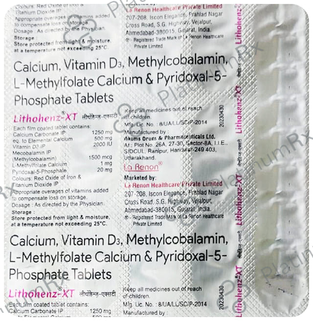 Lithohenz XT Tablet 15s