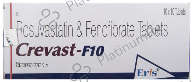 Crevast F 67/10mg Tablet 10s