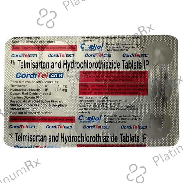 Corditel H 40mg/12.5mg Tablet 10 Tablet