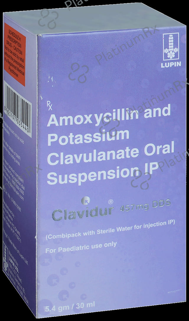 Clavidur 457mg DDS Oral Suspension 30ml