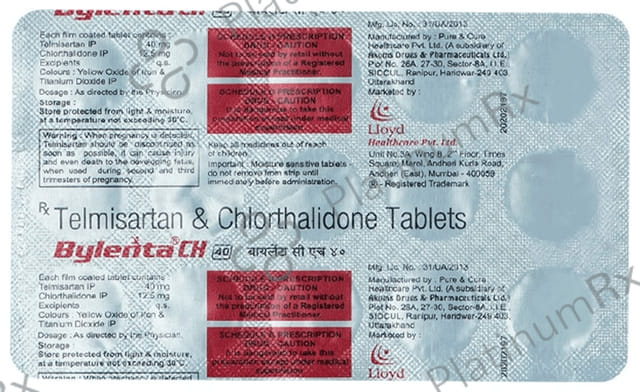 Bylenta CH 40/12.5mg Tablet 15s