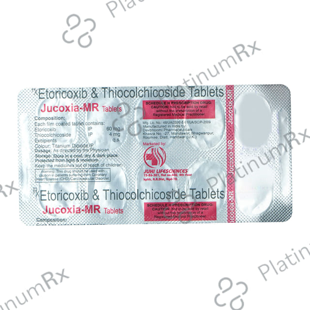Jucoxia MR 60mg/4mg Tablet 10s