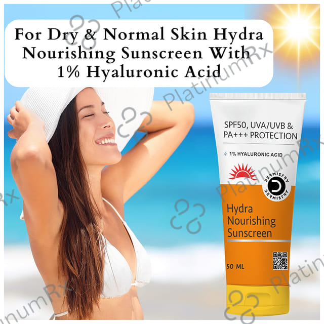 Dermistry 1% Hyaluronic Acid Sunscreen SPF 50 Aqua Gel 50ml