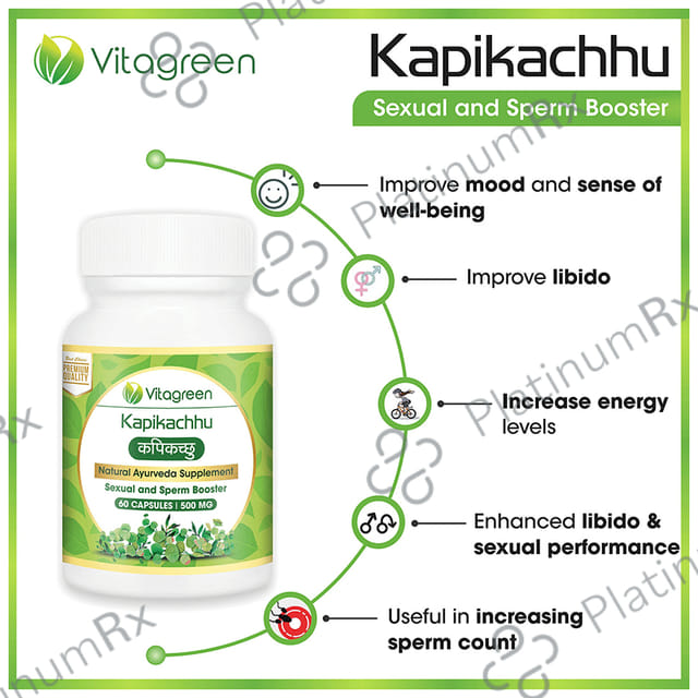 Vitagreen Kapikachhu 500mg Capsule