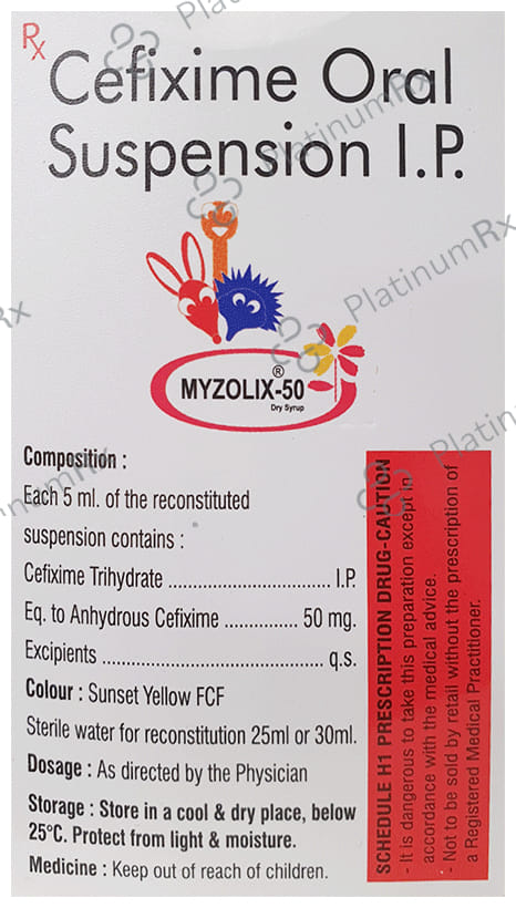 Myzolix 50mg Dry Syrup